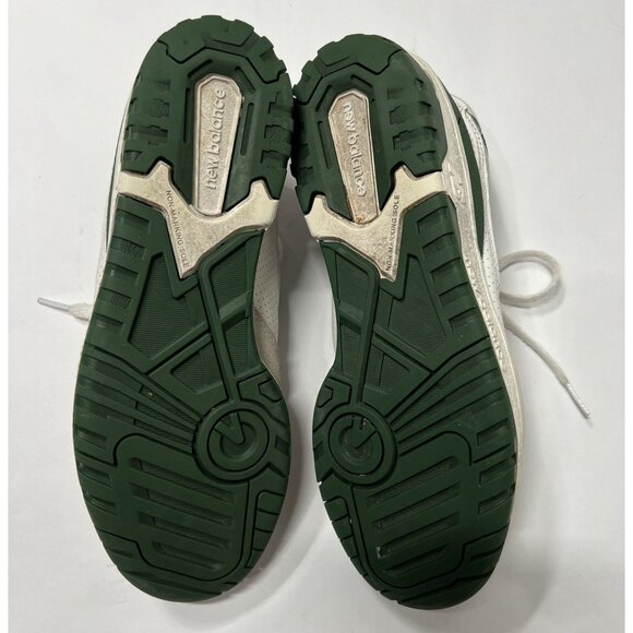 New Balance 550 Sneakers in White Green - Picture 8 of 9